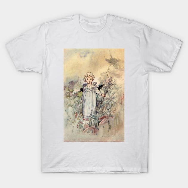 Bridget's Fairies by Charles Robinson T-Shirt by vintage-art